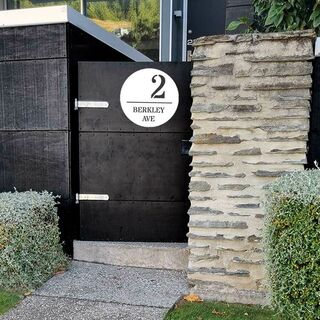 House Number & Street Name Sign - Circle or Square